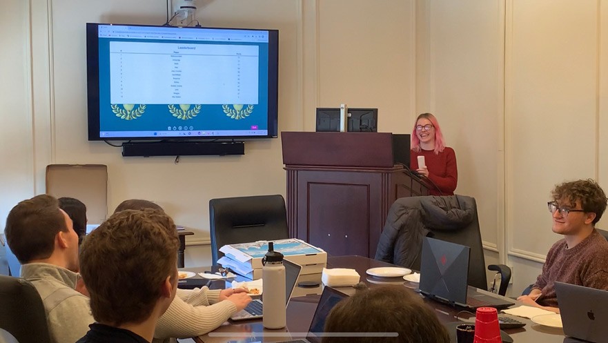 Mia Walker Presenting to College Students