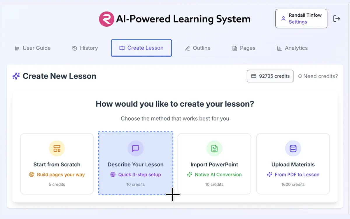 REACHUM walkthrough lesson canvas